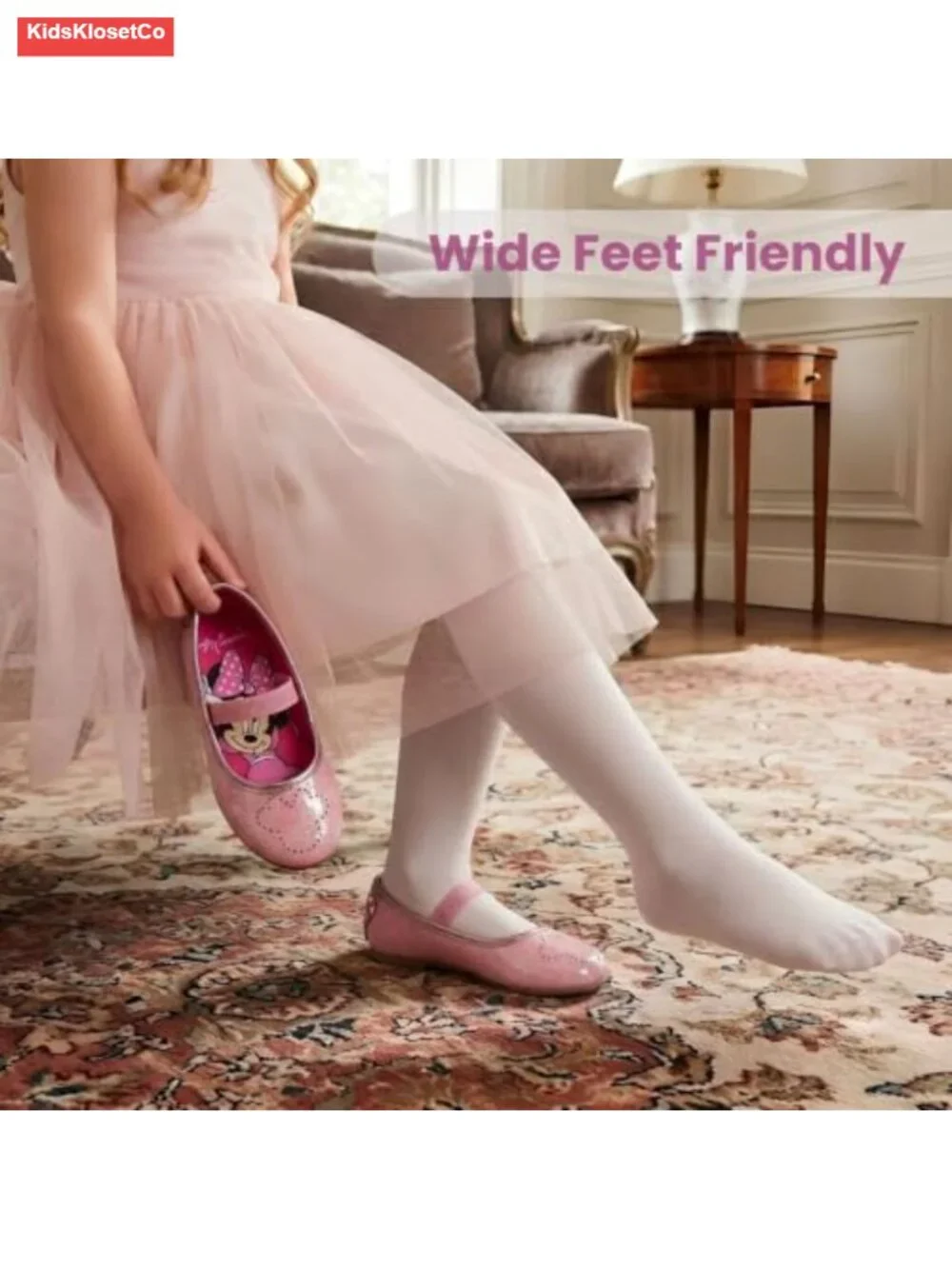 Girls Mary Jane Flats - Character Princess Dress up Slip-on Shoes Toddler